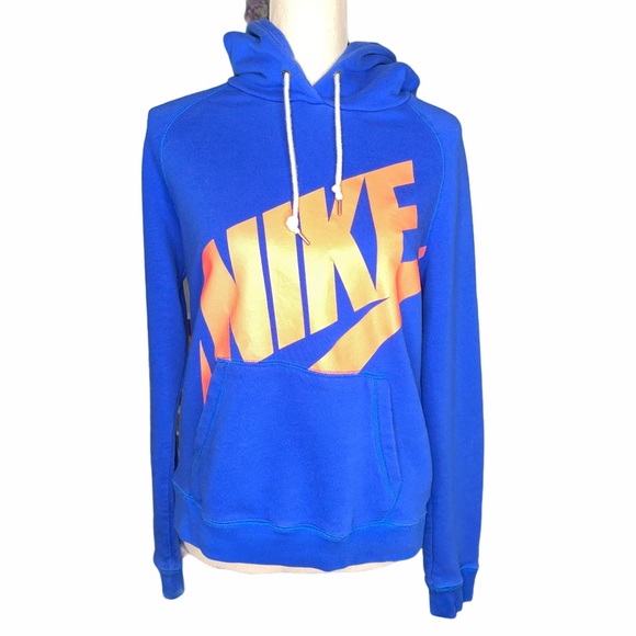 Nike Tops - Nike Blue Coral Big Logo Hoodie